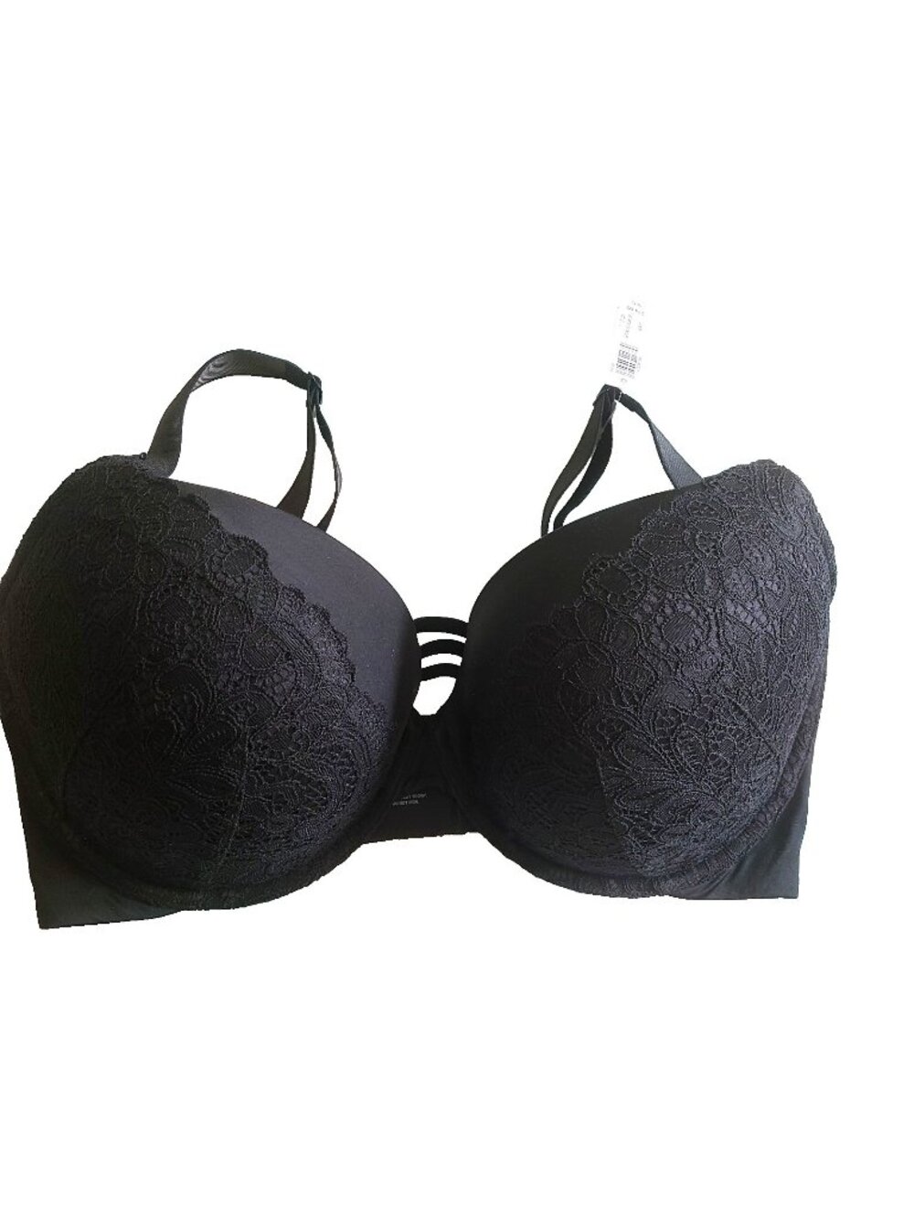 Soma Stunning Support Full Coverage Lace Underwire Black Bra Size 38G NWT